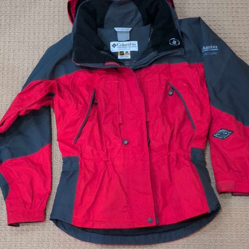 Columbia Women's Red and Gray ski Jacket